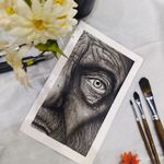 نقاشی سیاه قلم آتنا